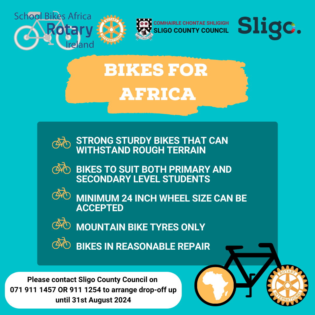 School Bikes Africa - Rotary Ireland 